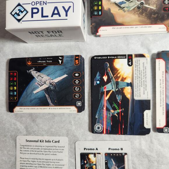 Star Wars X-Wing Fantasy Flight Games Open Play Card Game New Open Box - Picture 7 of 10